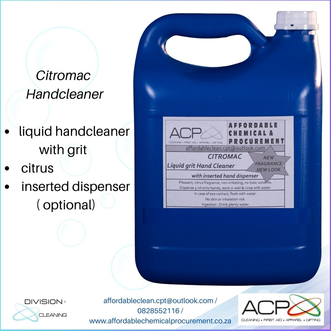 Hand Cleaner - Liquid grit Citromac, 5 litre.