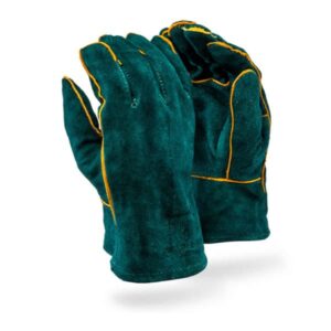Gloves, Superior Lined welding, green 5 cm