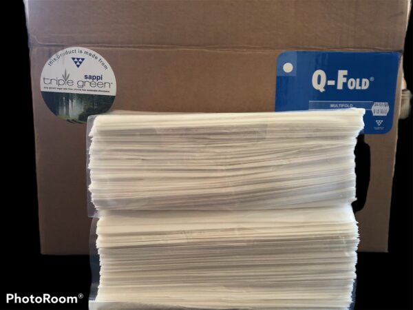 Paper, Q-Fold folded towels.