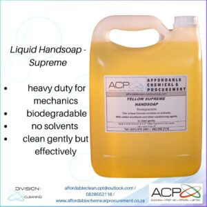 Hand soap, Yellow Supreme, 5 litre.