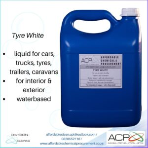 Tyre White liquid, 5 litre.