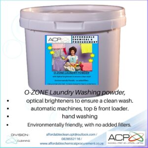 O-Zone Laundry powder, 5 litre.